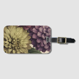 Etiqueta De Bagagem Vintage Flowers