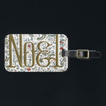 Etiqueta De Bagagem vintage frenage christmas poinsettia joyeux noel<br><div class="desc">vintage frenage christmas poinsettia joyeux noel</div>