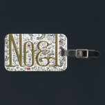 Etiqueta De Bagagem vintage frenage christmas poinsettia joyeux noel<br><div class="desc">vintage frenage christmas poinsettia joyeux noel</div>