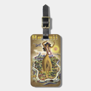 Etiqueta De Bagagem Vintage Havaí 2