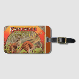 Etiqueta De Bagagem Vintage Kangaroo Advertisement