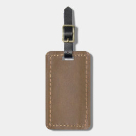 Etiqueta De Bagagem Vintage LEATHER Look Impressão Finish : Modelo