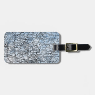Etiqueta De Bagagem Vintage London Region Map Viagem