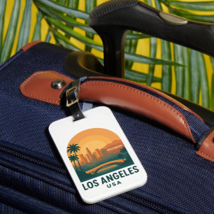 Etiqueta de Bagagem Vintage Los Angeles – Retro Ho