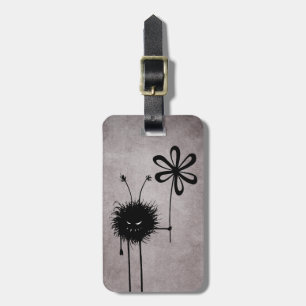 Etiqueta De Bagagem Vintage mau do inseto da flor personalizado