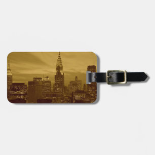 Etiqueta De Bagagem Vintage New York Manhattan