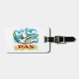 Etiqueta De Bagagem Vintage Peace on Earth