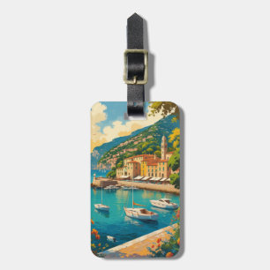 Etiqueta De Bagagem Vintage Portofino Genova Itália