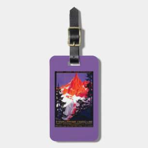 Etiqueta De Bagagem Vintage PosterEurope de Chaine De Mont Blanc do La