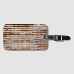 Etiqueta De Bagagem Vintage Rusty Metal