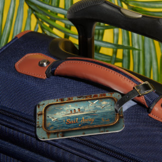 Etiqueta de Bagagem Vintage "Sail Away"