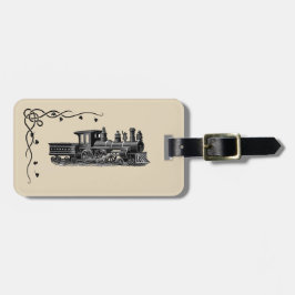 Etiqueta De Bagagem Vintage Steam Engine