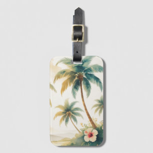 Etiqueta De Bagagem Vintage Style Havaiano Viagem Honolulu