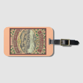 Etiqueta De Bagagem Vintage Tourist Guide to Dublin Ireland Viagem