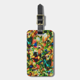 Etiqueta De Bagagem Vintage Tropical Jungle Wilrrots