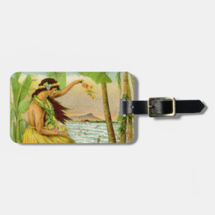 Etiqueta De Bagagem Vintage Viagem havaiano