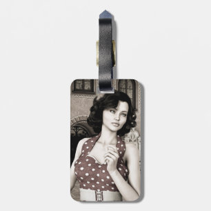 Etiqueta De Bagagem Vintage Woman