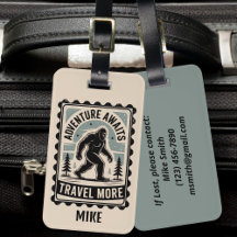 Vintagem de Floresta Engraçada Engraçada Big Foot