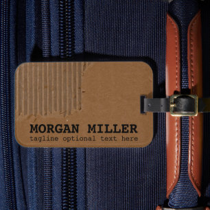 Etiqueta De Bagagem Vintagem de papel estampado na placa de artesanato