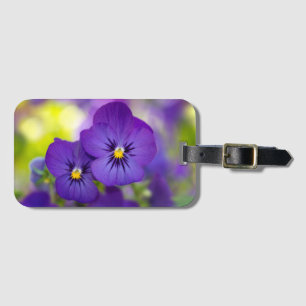 Etiqueta De Bagagem Violas roxas