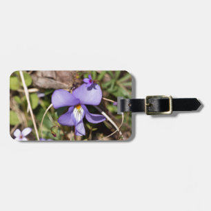 Etiqueta De Bagagem Violeta Pata de Pássaro c/ Azulejos