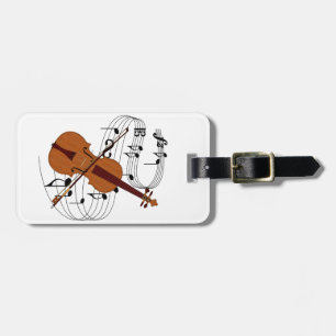 Etiqueta De Bagagem Violino