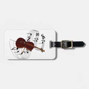 Etiqueta De Bagagem Violoncelo