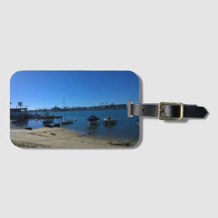 Etiqueta De Bagagem Vista de Balboa Island, Newport Beach, Califórnia