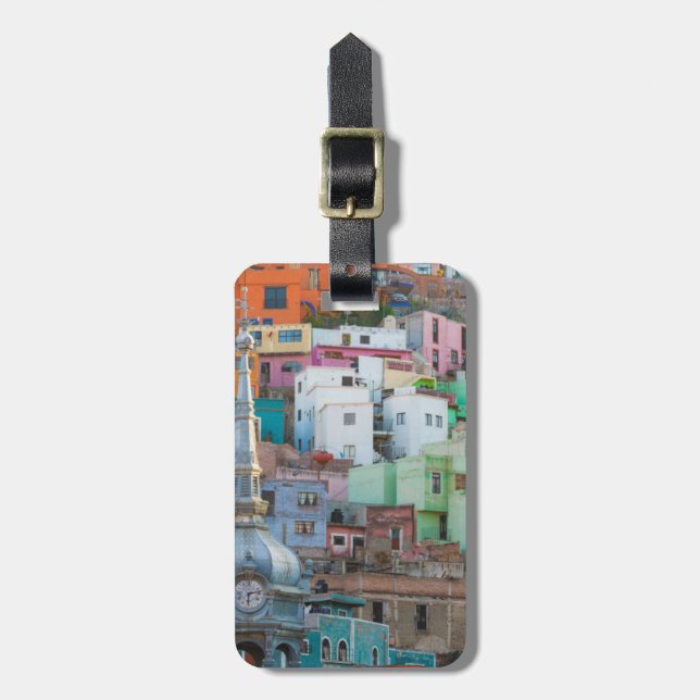 Etiqueta De Bagagem Vista dos edifícios das cidades (Frente Vertical)