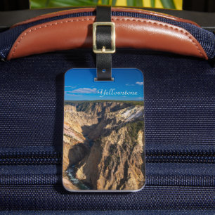 Etiqueta De Bagagem Vista sobre o Grand Canyon do Yellowstone
