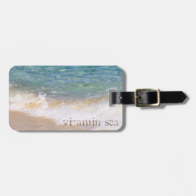 Etiqueta De Bagagem Vitamina 'Sea (Frente Horizontal)
