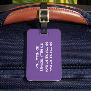 Etiqueta De Bagagem Você viu minha bolsa? Você viu minha bolsa?