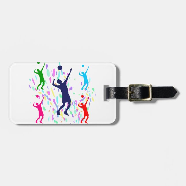 ETIQUETA DE BAGAGEM VOLLEYBALL (Frente Horizontal)