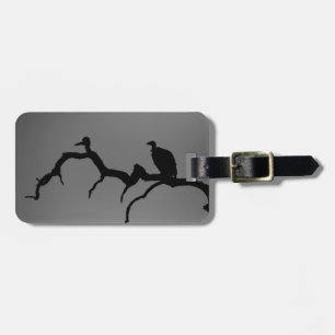 Etiqueta De Bagagem Vulture Silhouette
