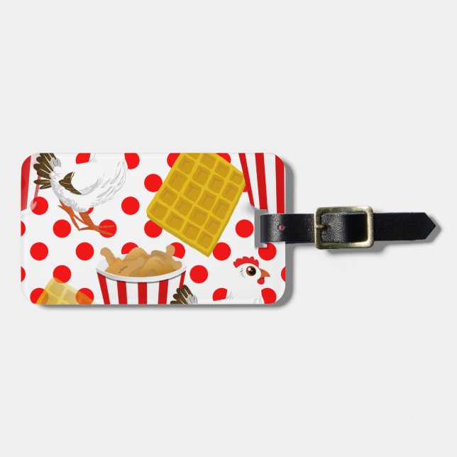 Etiqueta De Bagagem waffles de frango (Frente Horizontal)