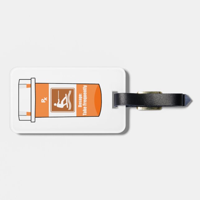 Etiqueta De Bagagem Wakeboarding É Minha Droga (Traseira Horizontal)