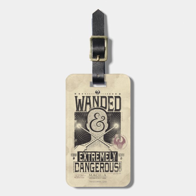 Etiqueta De Bagagem Wanded e Extremamente Perigosa Poster para Desejo  (Frente Vertical)