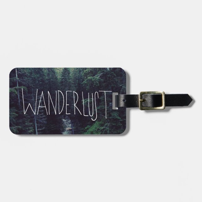 Etiqueta De Bagagem Wanderlust (Frente Horizontal)