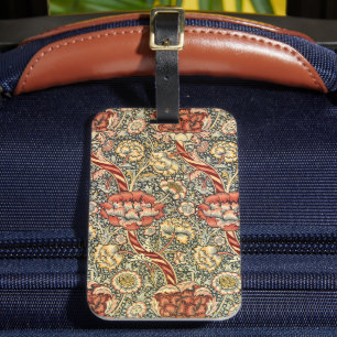 Etiqueta De Bagagem Wandle por William Morris, Arte Fina Têxtil Vintag