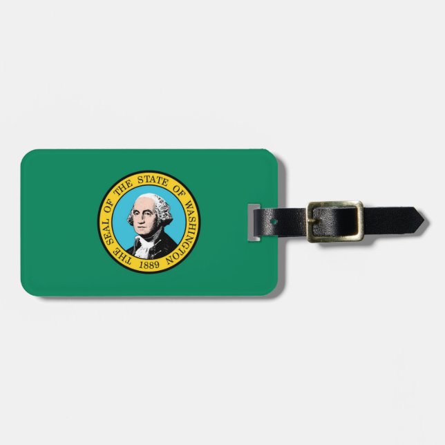 Etiqueta De Bagagem Washington (Frente Horizontal)