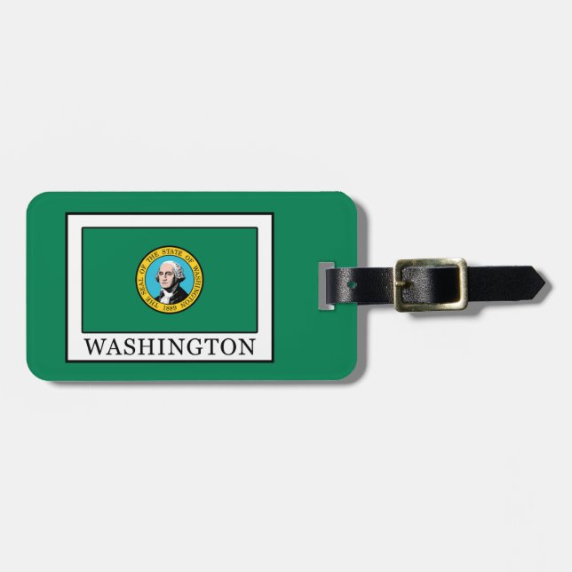 Etiqueta De Bagagem Washington (Frente Horizontal)