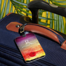 Watercolor Montanhas Sunset Monogramas
