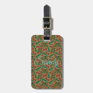 Etiqueta De Bagagem Watercolor Seacavalo Vintage Personalizado Náutico