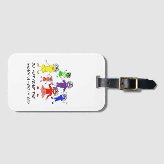 Etiqueta De Bagagem Whack-A-Do (Frente Horizontal)