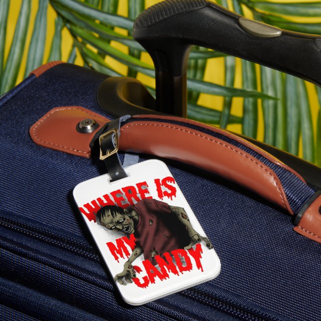 Etiqueta De Bagagem Where's My Candy  (Frente Insitu 1)