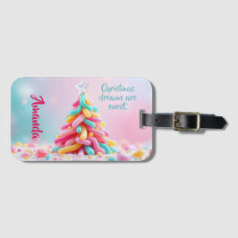 Etiqueta De Bagagem Whimsical Candy Tree