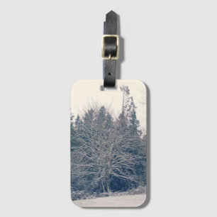 Etiqueta De Bagagem White inverno