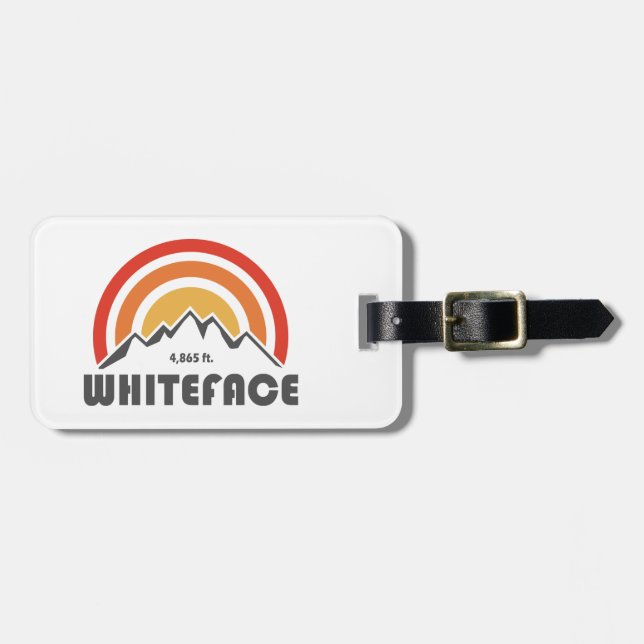 Etiqueta De Bagagem Whiteface Mountain (Frente Horizontal)