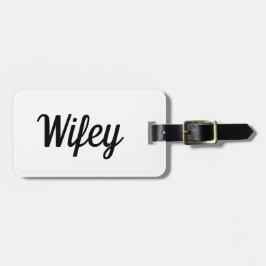 Etiqueta de Bagagem Wifey