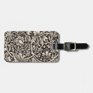 Etiqueta De Bagagem William Morris Daffodil Floral Pattern Vintage